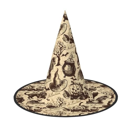 Hexenhut Druck Rave Hexenhut Karneval Halloween Hut für Partys Maskeraden und Kostümveranstaltungen Hexenhut Druck Rave Hexenhut Karneval Halloween Hut für Partys Maskeraden und Kostümveranstaltungen von ERTTNT