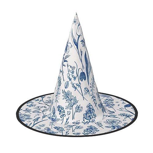 Hexenhut mit Blumen und Blättern, für Karneval, Halloween, für Partys, Maskeraden und Kostümveranstaltungen Hexenhut mit Blumen und Blättern, für Karneval, Halloween, für Partys, Maskeraden und Kostümveranstaltungen von ERTTNT
