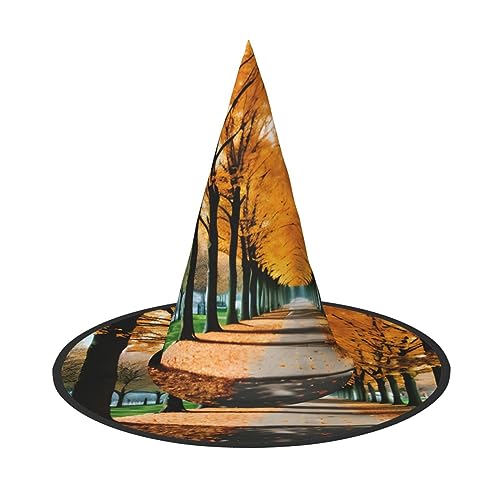 Hexenhut mit Herbstblättern, für Karneval, Halloween, für Partys, Maskeraden und Kostümveranstaltungen von ERTTNT
