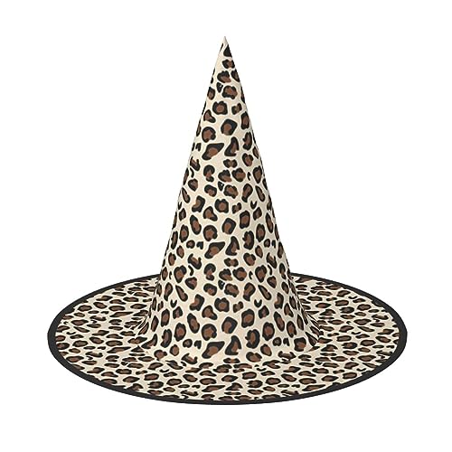 Hexenhut mit Leopardenmuster, für Karneval, Halloween, für Partys, Maskeraden und Kostümveranstaltungen Hexenhut mit Leopardenmuster, für Karneval, Halloween, für Partys, Maskeraden und Kostümveranstaltungen von ERTTNT