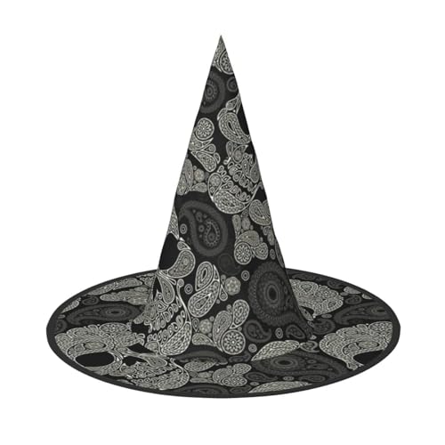 Hexenhut mit Totenkopf-Aufdruck, für Karneval, Halloween, für Partys, Maskeraden und Kostümveranstaltungen Hexenhut mit Totenkopf-Aufdruck, für Karneval, Halloween, für Partys, Maskeraden und Kostümveranstaltungen von ERTTNT