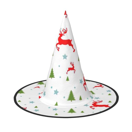 Hexenhut mit Weihnachtsmotiv, für Karneval, Halloween, für Partys, Maskeraden und Kostümveranstaltungen Hexenhut mit Weihnachtsmotiv, für Karneval, Halloween, für Partys, Maskeraden und Kostümveranstaltungen von ERTTNT