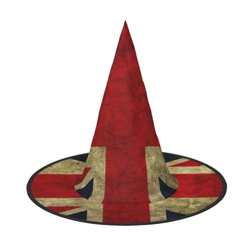 Hexenhut mit britischer Flagge, für Karneval, Halloween, für Partys, Maskeraden und Kostümveranstaltungen Hexenhut mit britischer Flagge, für Karneval, Halloween, für Partys, Maskeraden und Kostümveranstaltungen von ERTTNT