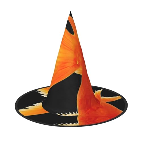 Hexenhut mit echtem Fischdruck, für Karneval, Halloween, für Partys, Maskeraden und Kostümveranstaltungen Hexenhut mit echtem Fischdruck, für Karneval, Halloween, für Partys, Maskeraden und Kostümveranstaltungen von ERTTNT