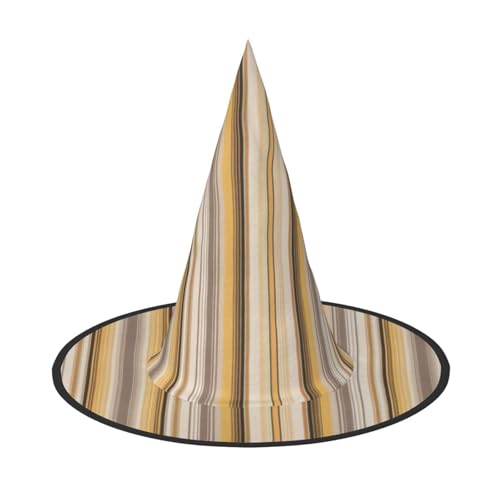 Hexenhut mit gelben Streifen, für Karneval, Halloween, für Partys, Maskeraden und Kostümveranstaltungen Hexenhut mit gelben Streifen, für Karneval, Halloween, für Partys, Maskeraden und Kostümveranstaltungen von ERTTNT