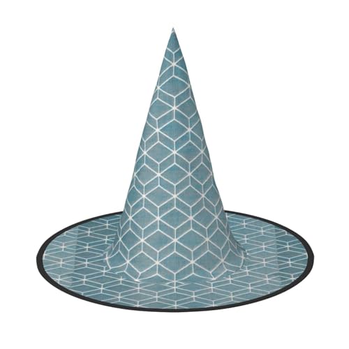 Hut mit blauem Gittermuster, Hexenhut, Karneval, Halloween, Hut für Partys, Maskeraden und Kostümveranstaltungen Hut mit blauem Gittermuster, Hexenhut, Karneval, Halloween, Hut für Partys, Maskeraden und Kostümveranstaltungen von ERTTNT