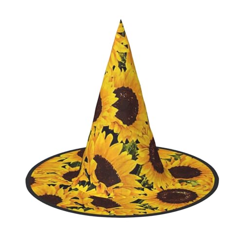 Hut mit gelben Sonnenblumen, Hexenhut, Karneval, Halloween, Hut für Partys, Maskeraden und Kostümveranstaltungen Hut mit gelben Sonnenblumen, Hexenhut, Karneval, Halloween, Hut für Partys, Maskeraden und Kostümveranstaltungen von ERTTNT