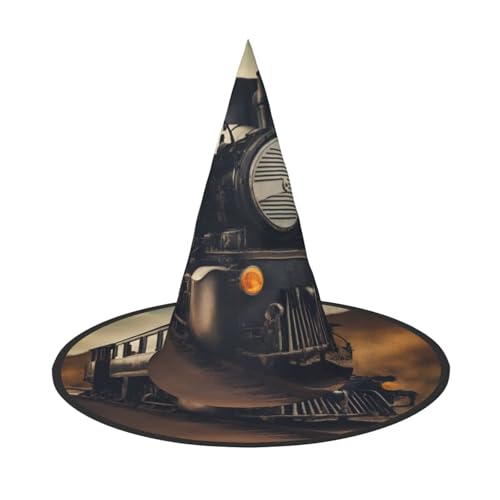 Lokomotive Druck Rave Hexenhut Karneval Halloween Hut für Partys Maskeraden und Kostümveranstaltungen Lokomotive Druck Rave Hexenhut Karneval Halloween Hut für Partys Maskeraden und Kostümveranstaltungen von ERTTNT