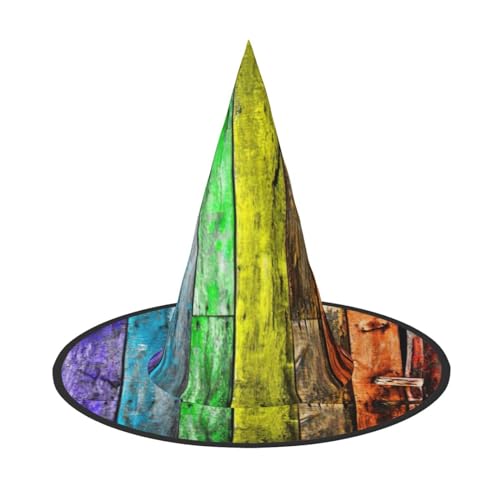 Malen Sie Holzbretter Druck Rave Hexenhut Karneval Halloween Hut für Partys Maskeraden und Kostümveranstaltungen Malen Sie Holzbretter Druck Rave Hexenhut Karneval Halloween Hut für Partys Maskeraden und Kostümveranstaltungen von ERTTNT