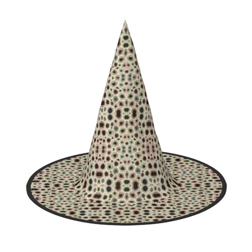 Petoskey-Hut mit farbigem Steindruck, Rave-Hexenhut, Karneval, Halloween, Hut für Partys, Maskeraden und Kostümveranstaltungen Petoskey-Hut mit farbigem Steindruck, Rave-Hexenhut, Karneval, Halloween, Hut für Partys, Maskeraden und Kostümveranstaltungen von ERTTNT