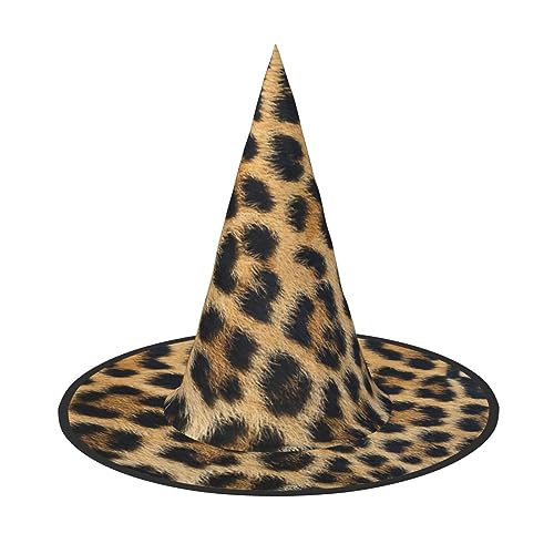 Rauer Leopardenmuster Rave Hexenhut Karneval Halloween Hut für Partys Maskeraden und Kostümveranstaltungen von ERTTNT