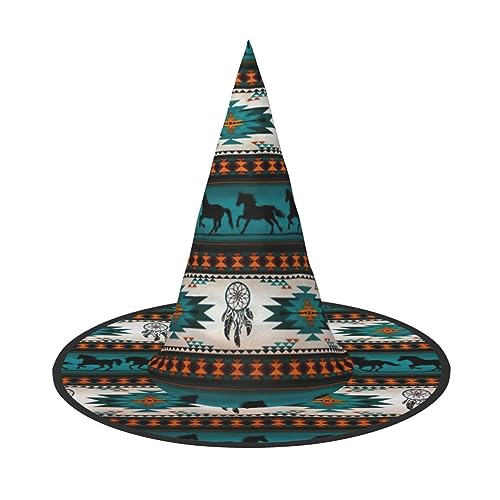 Rave Hexenhut mit Pferdeaufdruck, Karneval, Halloween, für Partys, Maskeraden und Kostümveranstaltungen Rave Hexenhut mit Pferdeaufdruck, Karneval, Halloween, für Partys, Maskeraden und Kostümveranstaltungen von ERTTNT