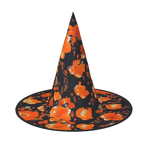 Set mit kunstvollem Blumendruck, Rave-Hexenhut, Karneval, Halloween, Hut für Partys, Maskeraden und Kostümveranstaltungen Set mit kunstvollem Blumendruck, Rave-Hexenhut, Karneval, Halloween, Hut für Partys, Maskeraden und Kostümveranstaltungen von ERTTNT