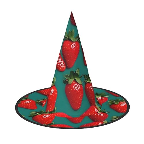 Viele Erdbeeren Druck Rave Hexenhut Karneval Halloween Hut für Partys Maskeraden und Kostümveranstaltungen Viele Erdbeeren Druck Rave Hexenhut Karneval Halloween Hut für Partys Maskeraden und Kostümveranstaltungen von ERTTNT