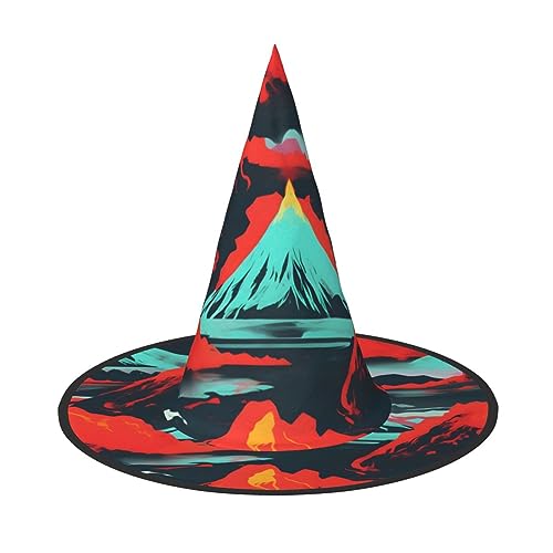 Volcano Bloom Print Rave Hexenhut Karneval Halloween Hut für Partys Maskeraden und Kostümveranstaltungen Volcano Bloom Print Rave Hexenhut Karneval Halloween Hut für Partys Maskeraden und Kostümveranstaltungen von ERTTNT