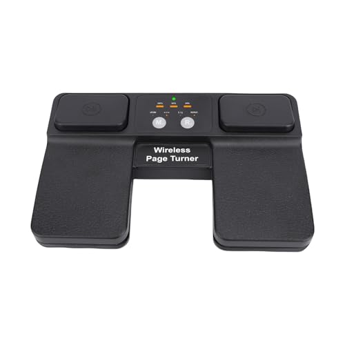 ERYUE BT Page Turner Pedal, Drahtloser Stiller Fuß -Fuß -Seite Turner, Wiederaufladbare Multimedia -Steuerung mit ABS -WLAN -Seite Turner Music Page Turner für Tablets von ERYUE