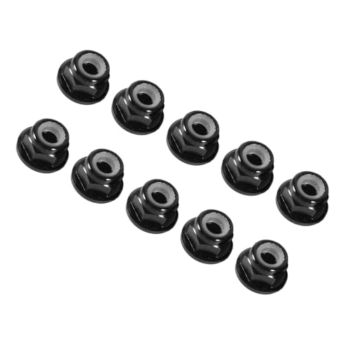 ERYUE Nylon Flansches Schloss, M4 -Hex -Lock -Nuss -Aluminium -Legierung 10pcs Set, Bestehend aus Premiummaterial, Robust und Robust, Verhindern, DASS Vibrationen von Lockerchen, von ERYUE