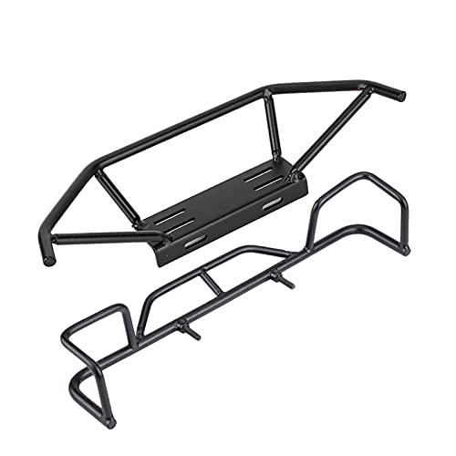 ERYUE RC Vordere Hintere Stoßfänger, Metallstoßfänger mit Zubehör für TF2 TF1 1/10 Skala RC Crawler Car, Black Metall Vorderen Stoßfänger Geeignet für RC Crawler Car Geeignet ERYUE RC Vordere Hintere Stoßfänger, Metallstoßfänger mit Zubehör für TF2 TF1 1/10 Skala RC Crawler Car, Black Metall Vorderen Stoßfänger Geeignet für RC Crawler Car Geeignet von ERYUE