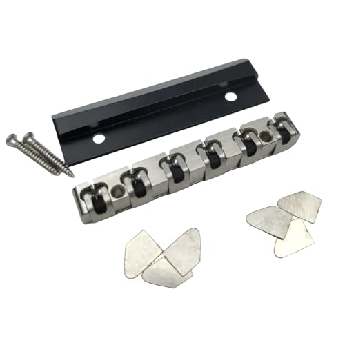Rollenmutter für E -Gitarre, Edelstahl -Gitarrenkopfkissen mit Montage -Hardware für Gitarren, für Gitarren Rollenmutter für E -Gitarre, Edelstahl -Gitarrenkopfkissen mit Montage -Hardware für Gitarren, für Gitarren von ERYUE