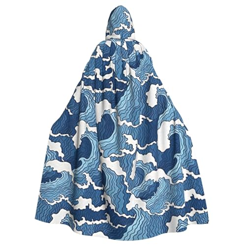 ERhoug Stormy Sea Umhang mit Kapuze für Halloween Cosplay Unisex Hexe Robe Erwachsene Vampir Party Kostüm ERhoug Stormy Sea Umhang mit Kapuze für Halloween Cosplay Unisex Hexe Robe Erwachsene Vampir Party Kostüm von ERhoug