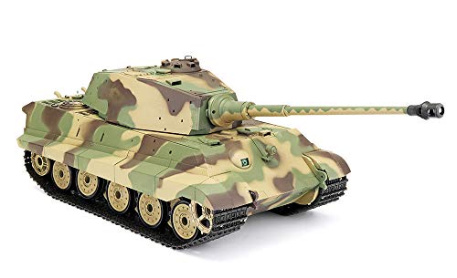 ES-TOYS RC Panzer Deutscher Königstiger - Henschelturm 1:16 Heng Long mit Rauch und Sound, Stahlgetriebe + 2,4Ghz -V7.0 ES-TOYS RC Panzer Deutscher Königstiger - Henschelturm 1:16 Heng Long mit Rauch und Sound, Stahlgetriebe + 2,4Ghz -V7.0 von ES-TOYS