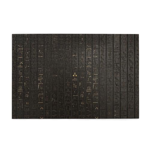 Alte ägyptische Hieroglyphe 1000 Teile Holzpuzzles in Kunststoffboxen, feine Verarbeitung und Haltbarkeit von ESASAM