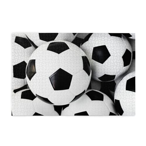 Fußball 1000 Stück Holzpuzzles in Kunststoffboxen, feine Verarbeitung und Haltbarkeit von ESASAM