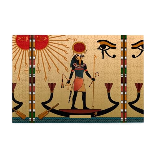 Sun Old Egyptian Timeless Grace 1000 Teile Holzpuzzles in Kunststoffboxen, feine Verarbeitung und Haltbarkeit von ESASAM