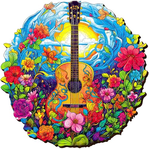 ESC WELT Holzpuzzle Gitarre 300 Teile - Anspruchsvolles Denkspiel für Kinder & Erwachsene - Umweltfreundliches & Unterhaltsames Lernspielzeug - Herausforderndes Spiel - Denkspiel aus Holz ESC WELT Holzpuzzle Gitarre 300 Teile - Anspruchsvolles Denkspiel für Kinder & Erwachsene - Umweltfreundliches & Unterhaltsames Lernspielzeug - Herausforderndes Spiel - Denkspiel aus Holz von ESC WELT