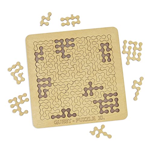 ESC WELT Quest Puzzle XL - Geduldspiel für Erwachsene & Kinder - Kniffliges Smart Game Holzpuzzle - Montessori Jigsaw Knobelspiel - Ideal für Outdoor und als Reisespielzeug - Escape Room Spiel Kinder ESC WELT Quest Puzzle XL - Geduldspiel für Erwachsene & Kinder - Kniffliges Smart Game Holzpuzzle - Montessori Jigsaw Knobelspiel - Ideal für Outdoor und als Reisespielzeug - Escape Room Spiel Kinder von ESC WELT