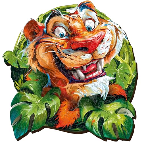 ESC WELT Holzpuzzle Tiger 200 Teile - Anspruchsvolles Denkspiel für Kinder & Erwachsene - Umweltfreundliches & Unterhaltsames Lernspielzeug - Herausforderndes Spiel - Denkspiel aus Holz ESC WELT Holzpuzzle Tiger 200 Teile - Anspruchsvolles Denkspiel für Kinder & Erwachsene - Umweltfreundliches & Unterhaltsames Lernspielzeug - Herausforderndes Spiel - Denkspiel aus Holz von ESC WELT