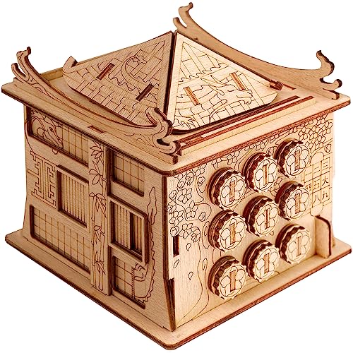 ESC Welt House of Dragon - Escape Room Spiel - Geschenke für Männer und Frauen - 3D Puzzle Box Spiele aus Holz für Erwachsene und Kinder - Holzpuzzle Erwachsene - Knobelspiel für Familie von ESC WELT