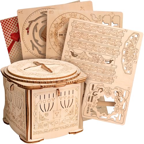 ESC WELT Secret Lock Box 3D Puzzle Spiel aus Holz - Kreative Geschenkbox für Geld, Gutscheine, Geschenkkarten - 3-in-1 Holzbox Spiel - Geschenkbox für Jugendliche und Erwachsene - 3D Holzpuzzle ESC WELT Secret Lock Box 3D Puzzle Spiel aus Holz - Kreative Geschenkbox für Geld, Gutscheine, Geschenkkarten - 3-in-1 Holzbox Spiel - Geschenkbox für Jugendliche und Erwachsene - 3D Holzpuzzle von ESC WELT