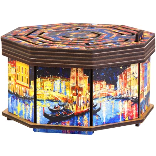 ESC WELT Wooden Secret Art Maze Box Puzzle Spiel aus Holz - Kreative Geschenkbox für Geld, Gutscheine, Geschenkkarten - 3D Holzbox Spiel - Geschenkbox für Jugendliche und Erwachsene - 3D Holzpuzzle ESC WELT Wooden Secret Art Maze Box Puzzle Spiel aus Holz - Kreative Geschenkbox für Geld, Gutscheine, Geschenkkarten - 3D Holzbox Spiel - Geschenkbox für Jugendliche und Erwachsene - 3D Holzpuzzle von ESC WELT