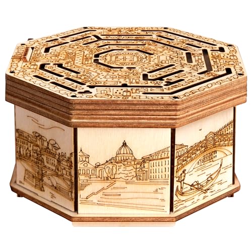 ESC WELT Wooden Secret Maze Box - Kreative Geschenkbox für Geld, Gutscheine, Geschenkkarten - 3D-Holzkastenspiel - Geschenkrätselspiel - Geschenkbox für Jugendliche und Erwachsene - 3D-Holzpuzzle ESC WELT Wooden Secret Maze Box - Kreative Geschenkbox für Geld, Gutscheine, Geschenkkarten - 3D-Holzkastenspiel - Geschenkrätselspiel - Geschenkbox für Jugendliche und Erwachsene - 3D-Holzpuzzle von ESC WELT