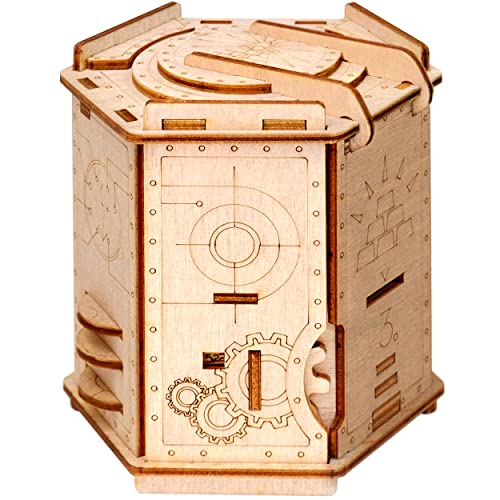ESC Welt Fort Knox Puzzle Box - Escape Room in a Box - Denksportaufgabe für Erwachsene und Kinder - Puzzle-Boxen mit Verstecktem Fach - Holzpuzzle-Spiele - Geld-Sparbüchse - 3D-Puzzles für Erwachsene von ESC WELT