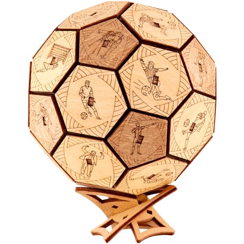 ESC WELT Quest Ball Geheimfach - 3D Escape Room Spiel - Holz-Denkspiel für Erwachsene & Jugendliche - Geniales Puzzle mit verstecktem Fach - Interaktives Familienspiel von ESC WELT