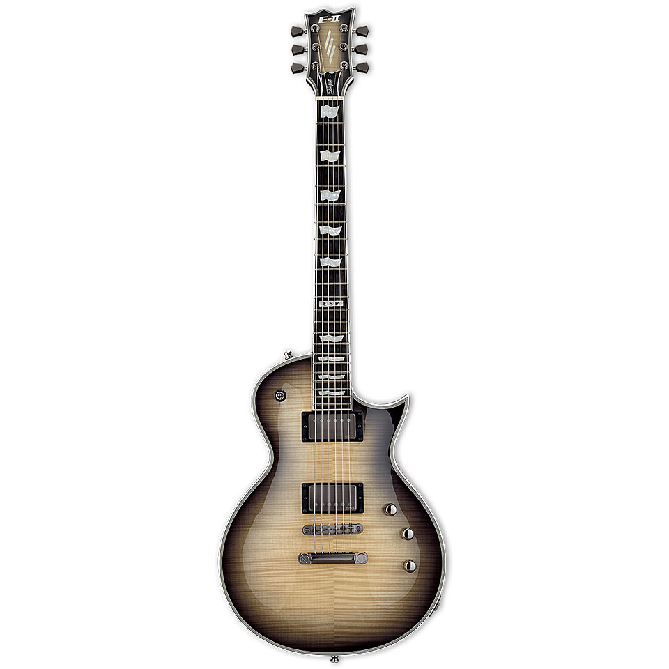 ESP E-II Eclipse FT FM Black Natural Burst E-Gitarre von ESP E-II