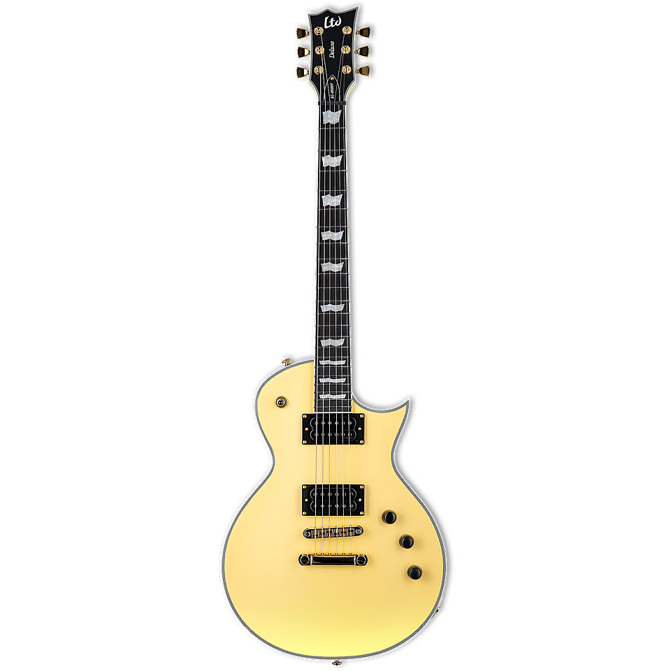ESP Ltd Deluxe EC-1000T CTM Vintage Gold Satin E-Gitarre ESP Ltd Deluxe EC-1000T CTM Vintage Gold Satin E-Gitarre von ESP LTD