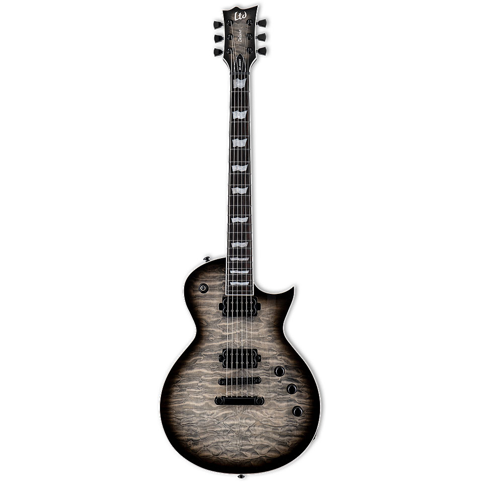 ESP Ltd Deluxe EC-1000T QM Charcoal Burst E-Gitarre ESP Ltd Deluxe EC-1000T QM Charcoal Burst E-Gitarre von ESP LTD