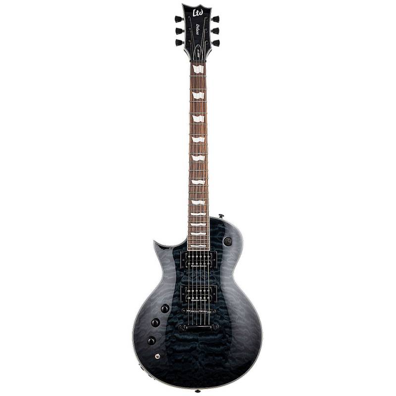 ESP Ltd EC1000 Piezo QM STBLK See Thru Black E-Gitarre Lefthand von ESP LTD