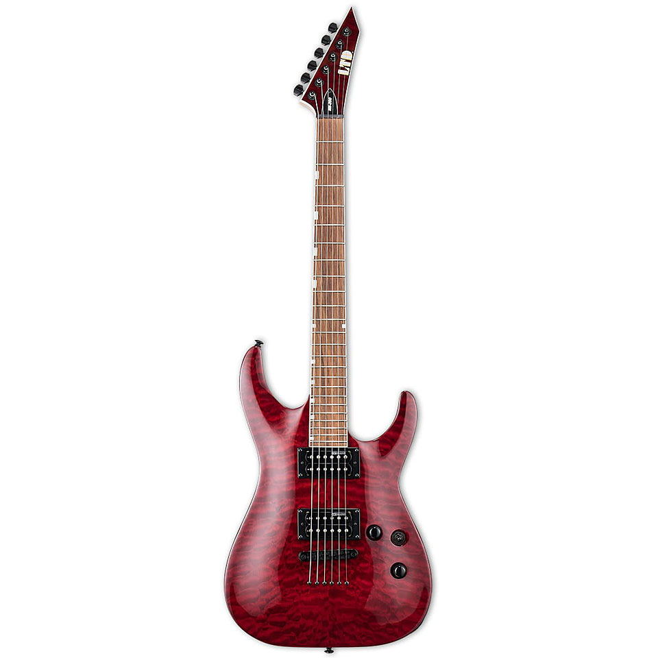 ESP Ltd MH-200QM NT STBC See thru Black Cherry E-Gitarre von ESP LTD