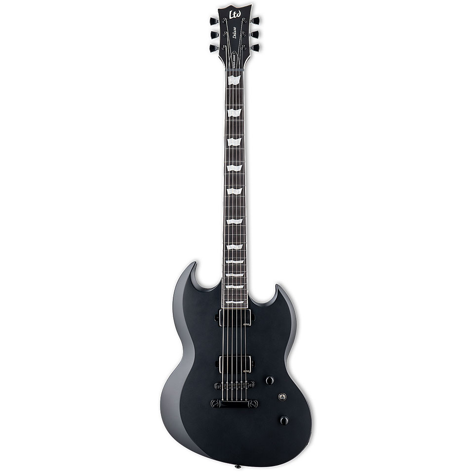 ESP Ltd VIPER-1000 Baritone BLKS Black Satin E-Gitarre von ESP LTD