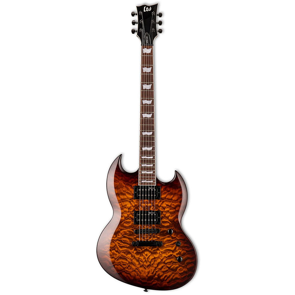 ESP Ltd VIPER-256 DBSB Dark Brown Sunburst E-Gitarre von ESP LTD