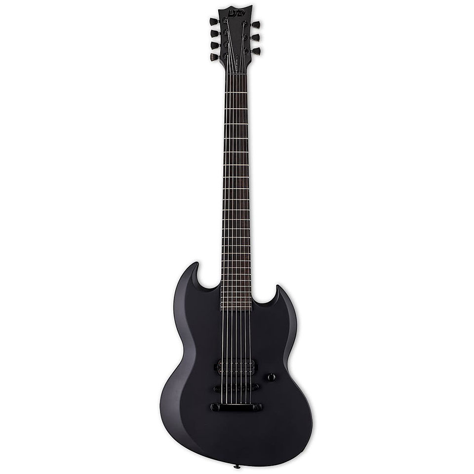 ESP Ltd Viper-7 Baritone Black Metal BLKS Black Satin E-Gitarre ESP Ltd Viper-7 Baritone Black Metal BLKS Black Satin E-Gitarre von ESP LTD