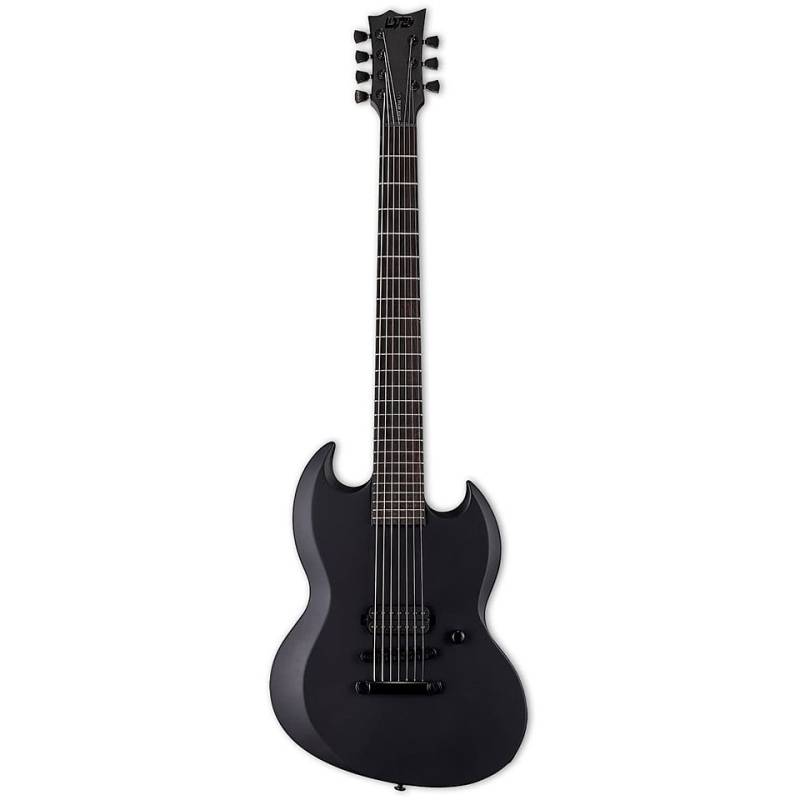 ESP Ltd Viper-7 Baritone Black Metal BLKS Black Satin E-Gitarre von ESP LTD