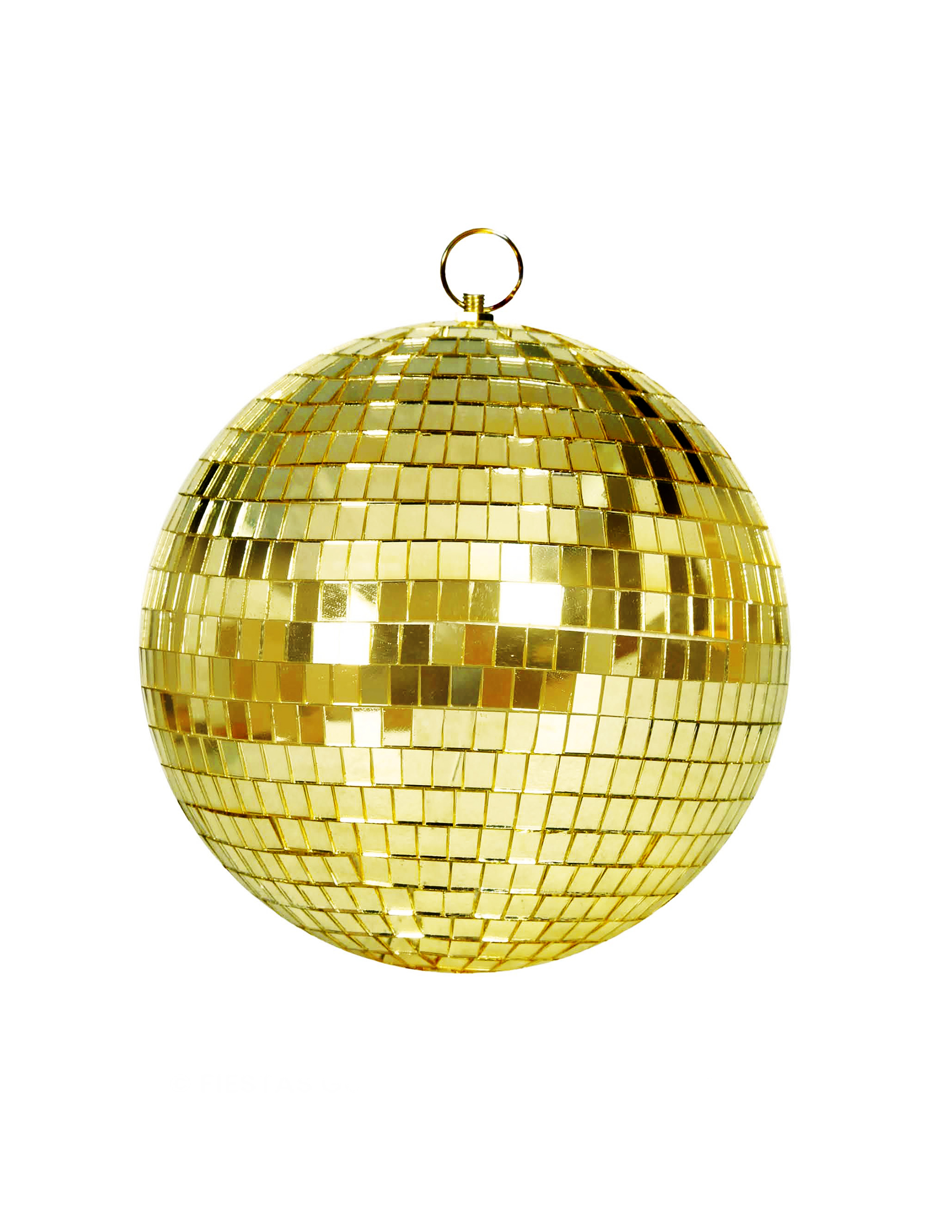 70er Jahre Party Discokugel 20cm Durchmesser gold von FIESTAS GUIRCA, S.L.