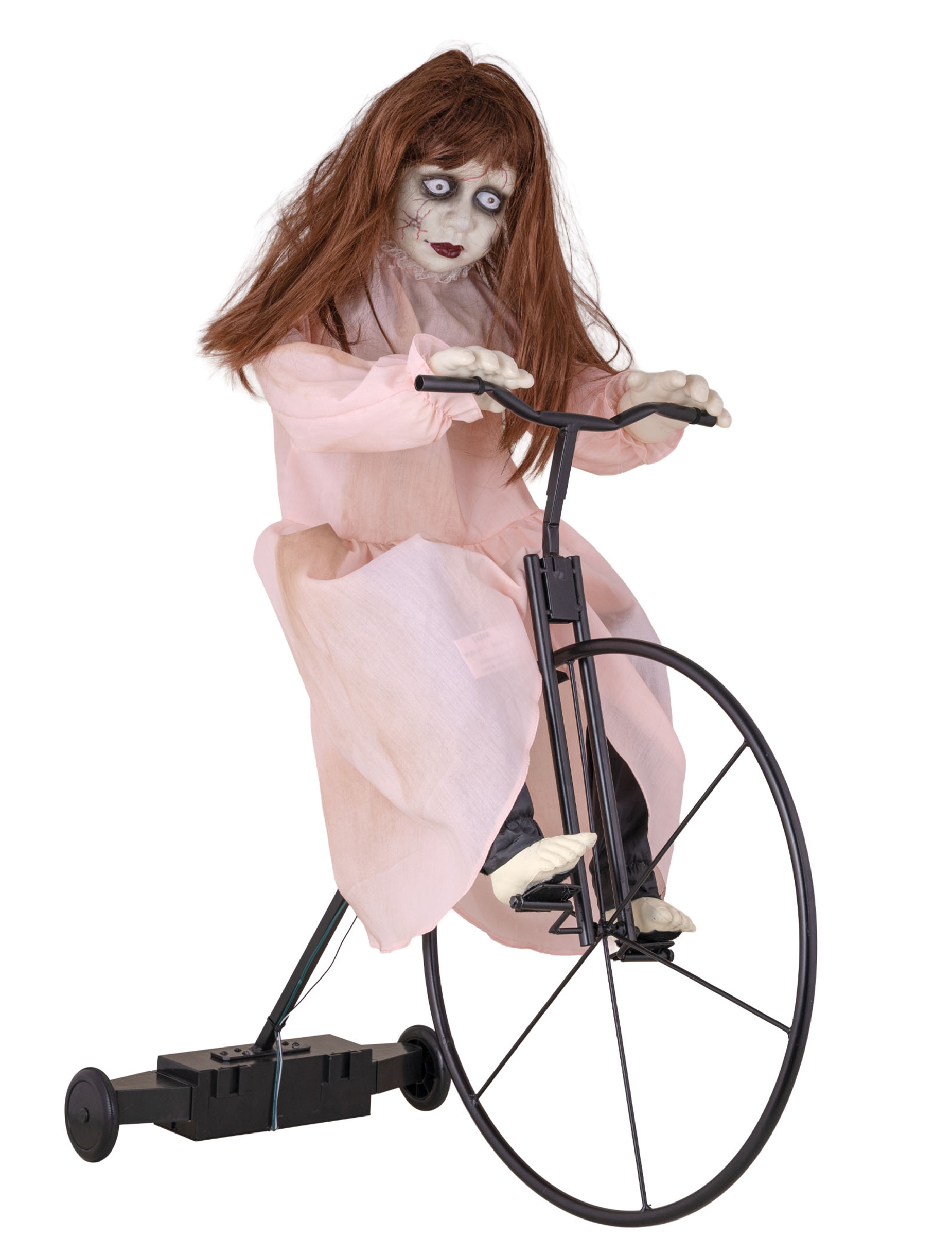 Animierte Dekofigur besessenes Mädchen auf Fahrrad mit Bewegung 72 x 30 x 94 cm Animierte Dekofigur besessenes Mädchen auf Fahrrad mit Bewegung 72 x 30 x 94 cm von ESPA