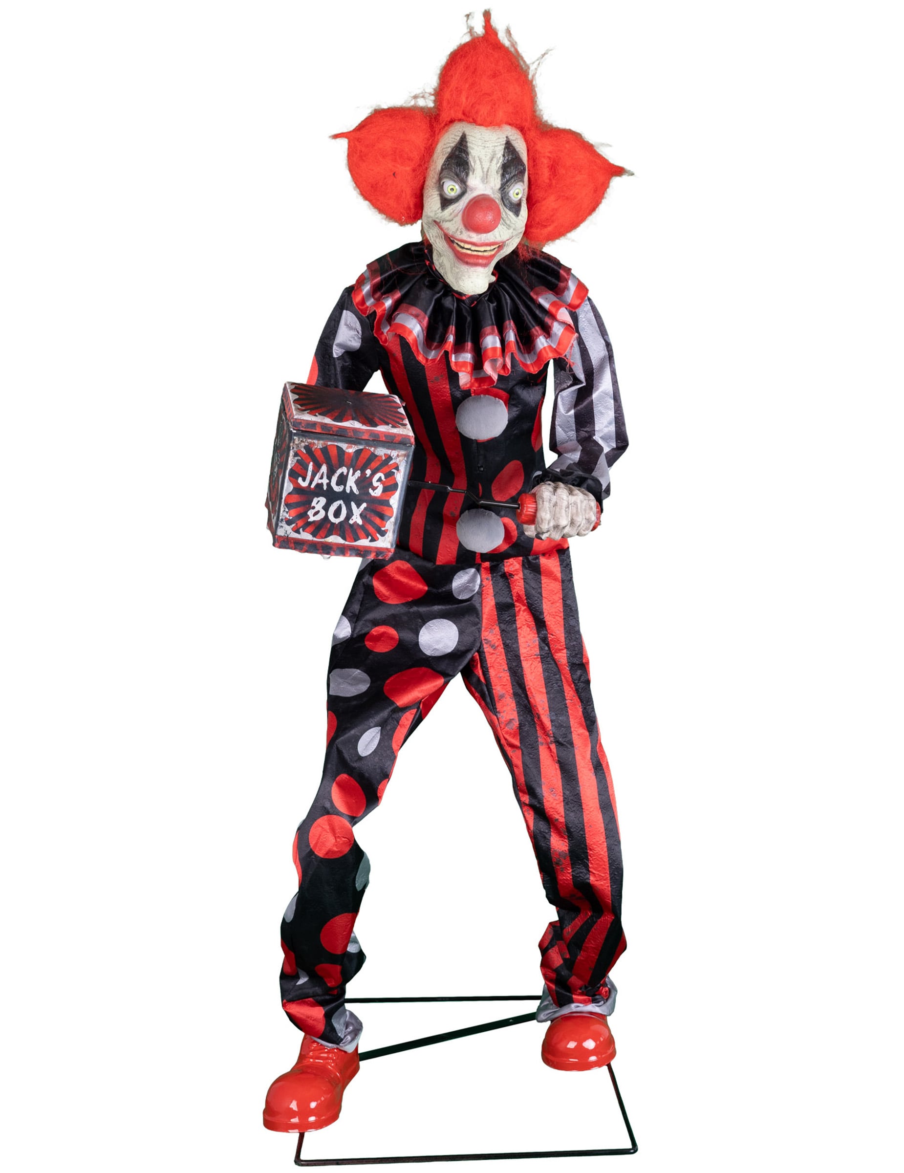 Animierte Horror-Clown Dekofigur mit Bewegung 175 cm Animierte Horror-Clown Dekofigur mit Bewegung 175 cm von ESPA
