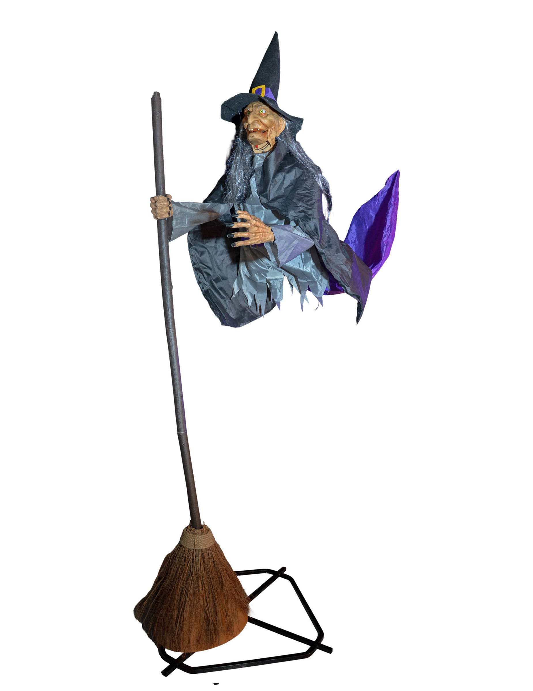 Animierte fliegende Hexe Halloween-Deko 310 cm Animierte fliegende Hexe Halloween-Deko 310 cm von ESPA
